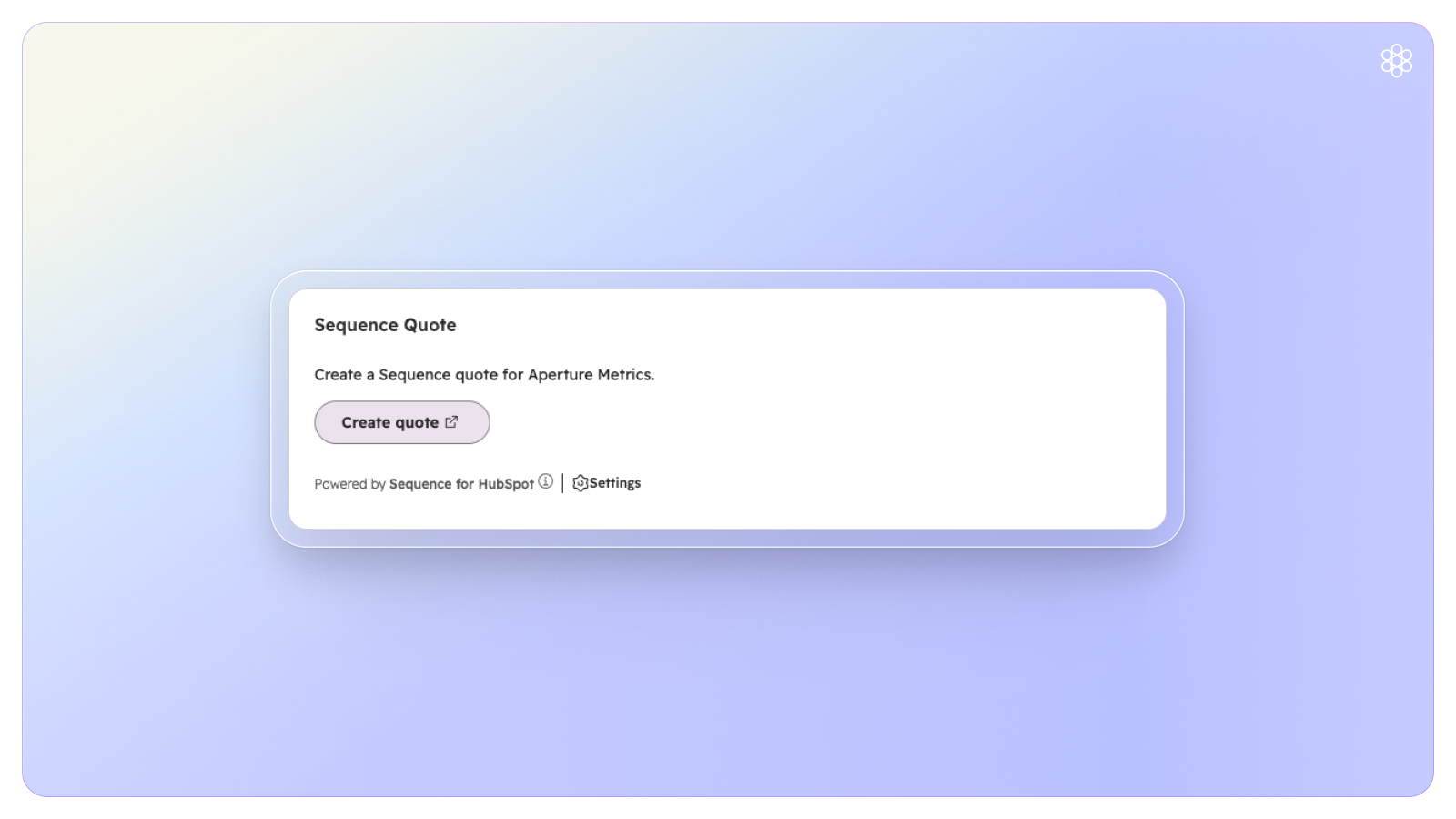 Create Sequence Quote card